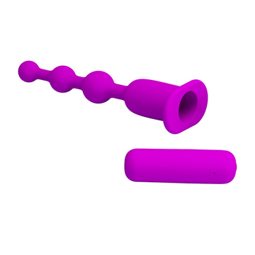 Soft Silicone Vibrating Anal Beads / Butt Plug Vibrator / Adult Sex Toys for Woman - EVE's SECRETS